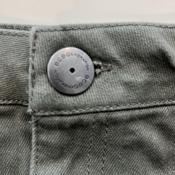 BCBG Generation Olive Denim Skirt - Picture 3 of 5